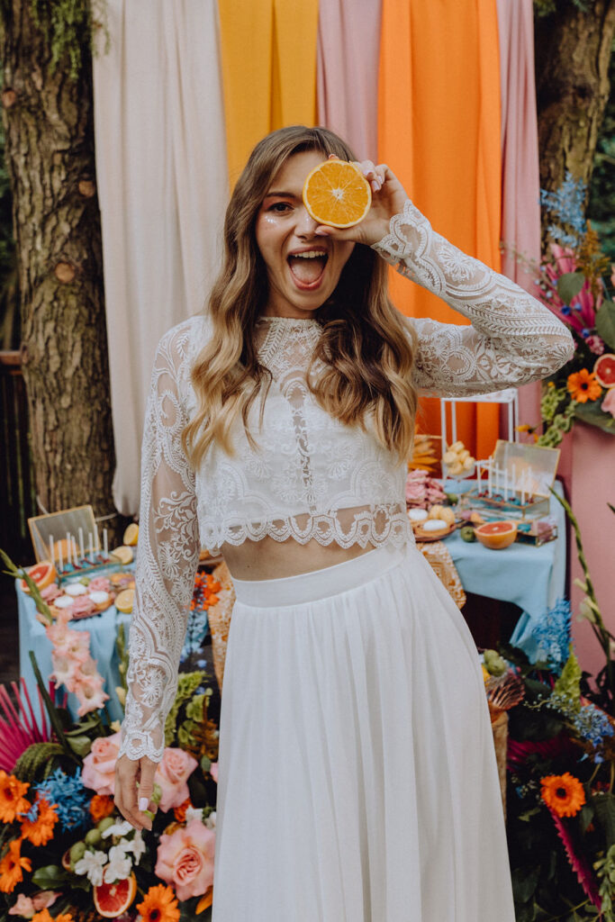 dekoracje ślubne bukiet ślubny kolorowe wesele sala weselna Gdańsk Sopot Gdynia Kalinówka