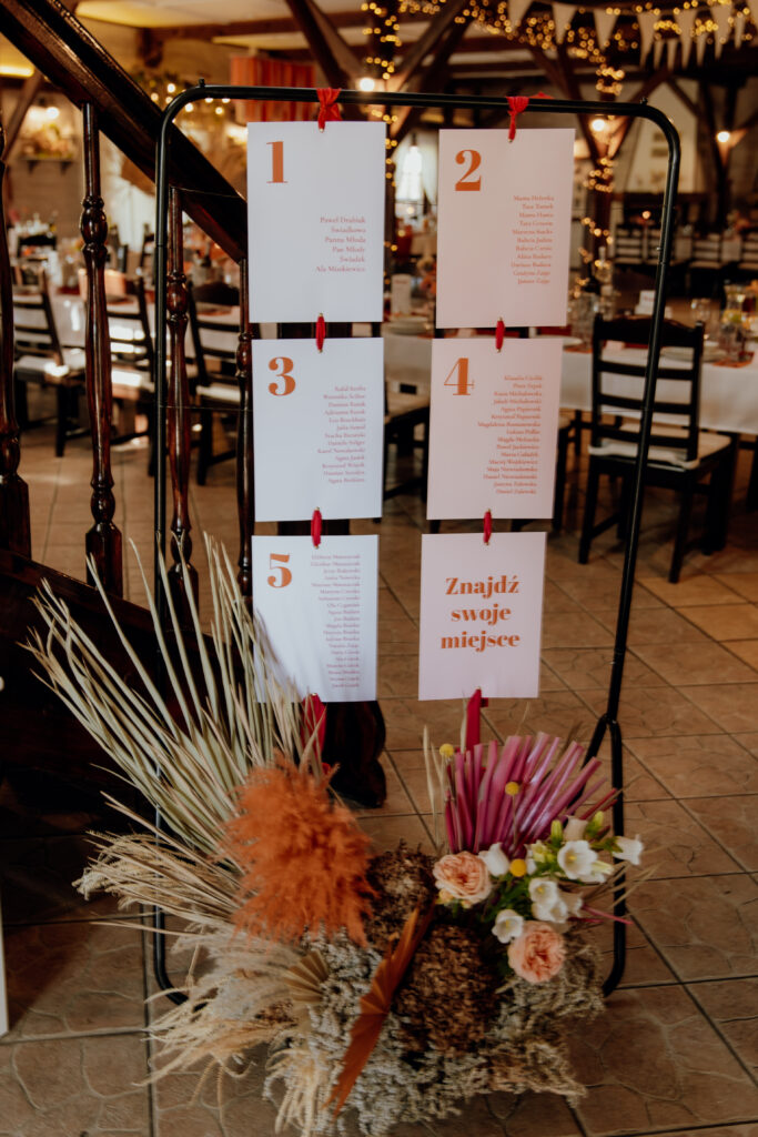 dekoracje ślubne bukiet śluby kolorowe boho sala weselna Gdańsk Sopot Gdynia Tczew Paulina Cieślak Fotografia